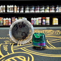 510 Snakeskin Resin (Rainbow) Drip Tip