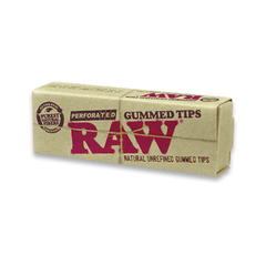 Raw Perforated Gummed Tips Booklet