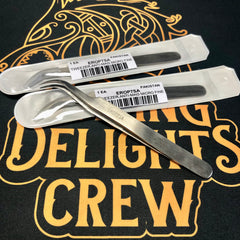 Curved Stainless Steel Tweezers