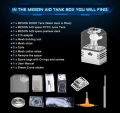 Meson AIO 21700 100W Boro Kit - Steam Crave