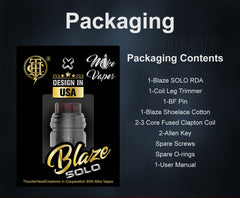 Blaze Solo RDA by ThunderHead Creations x Mike Vapes