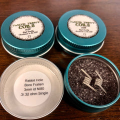 Rabbit Hole Boro Fraliens .3/.32ohm Single (Pair) - Twiztid Timmy's Coils