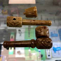 Chimney Carved Stone Pipe 3.5"