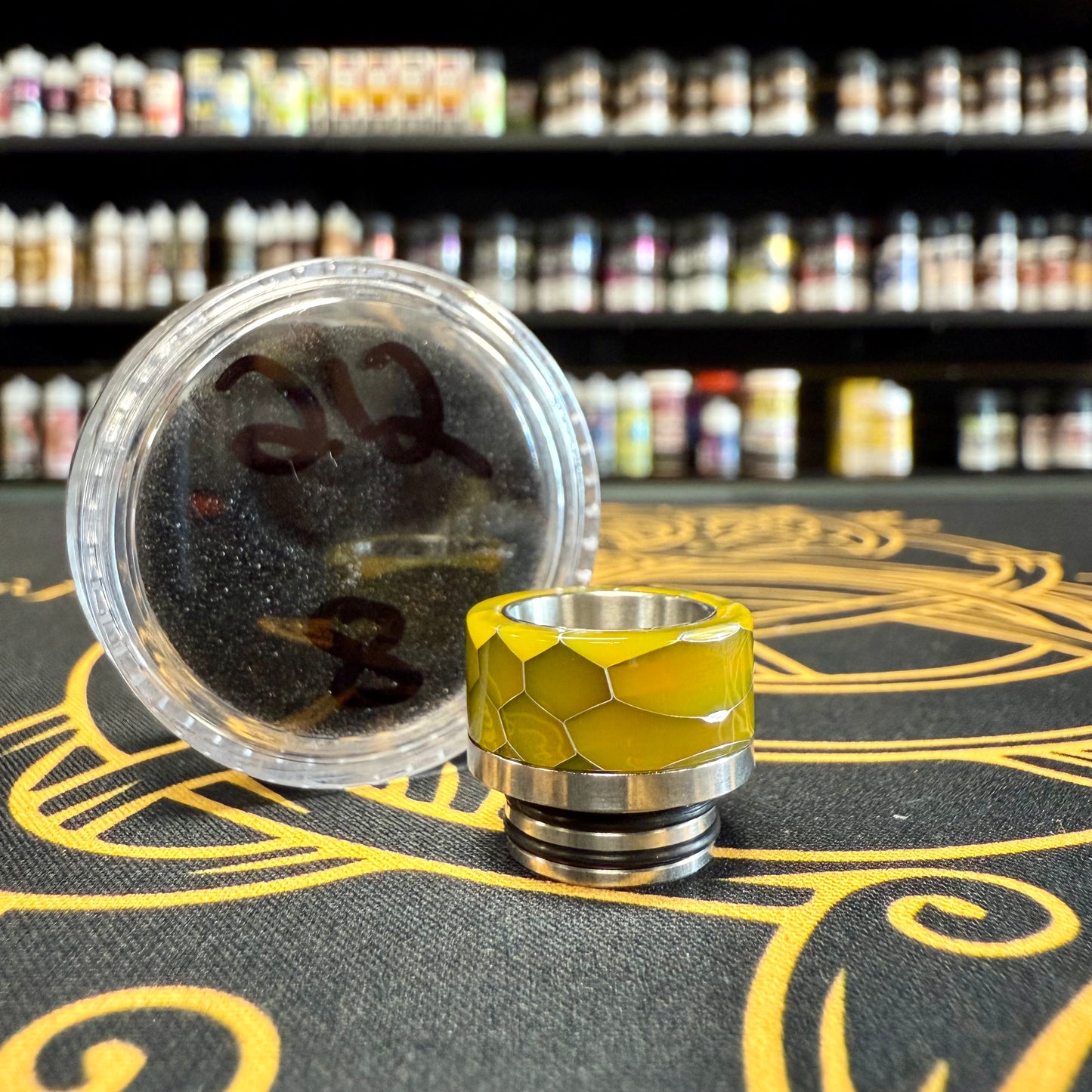 810 Resin Drip Tip -  Honeycomb with Stainless Steel