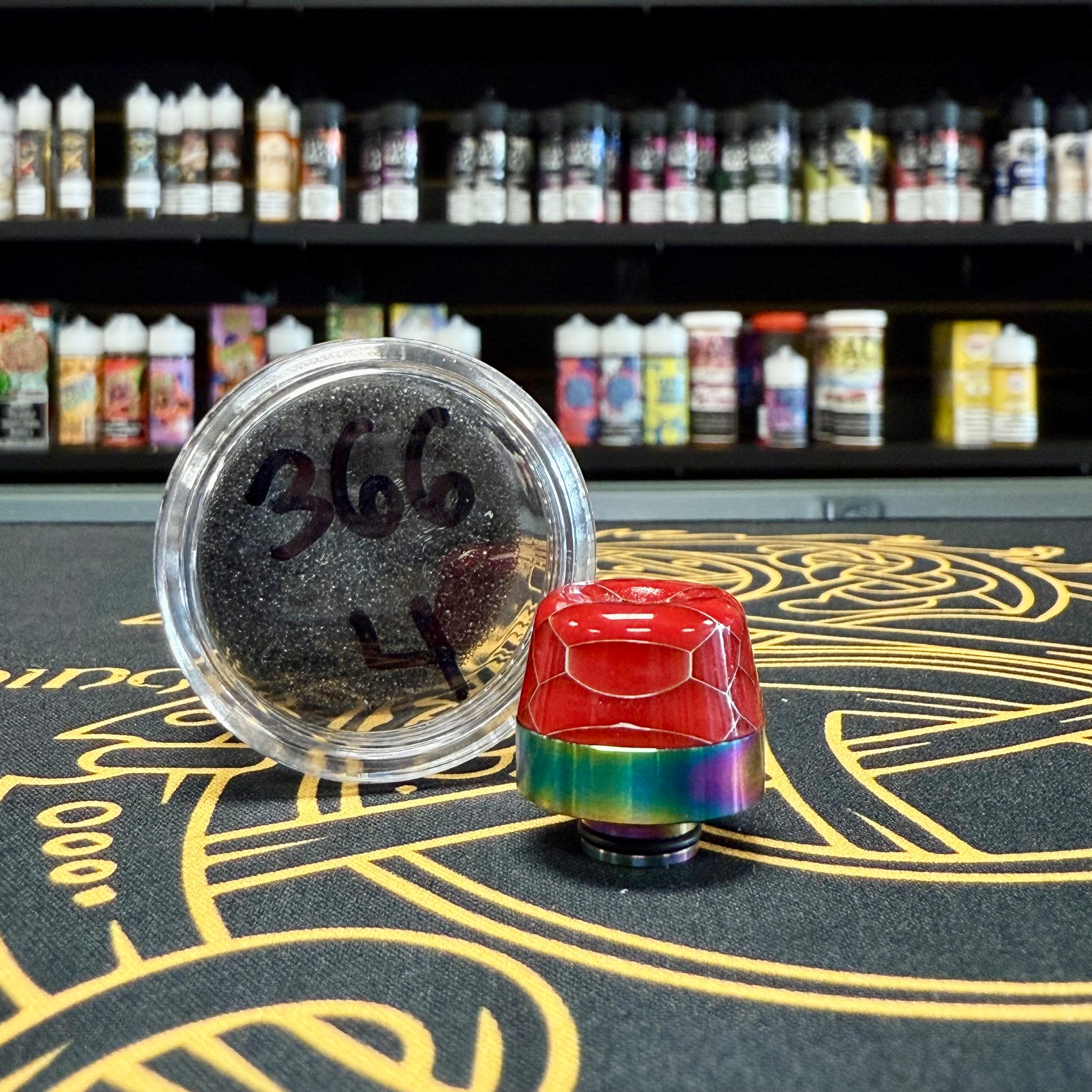 510 Snakeskin Resin (Rainbow) Drip Tip