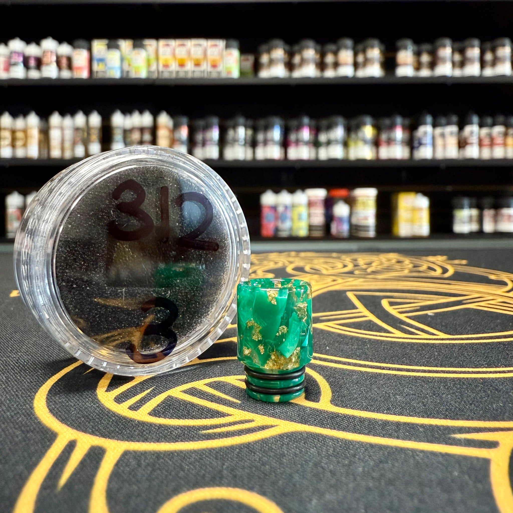 510 Narrow Smokey Resin Drip Tip