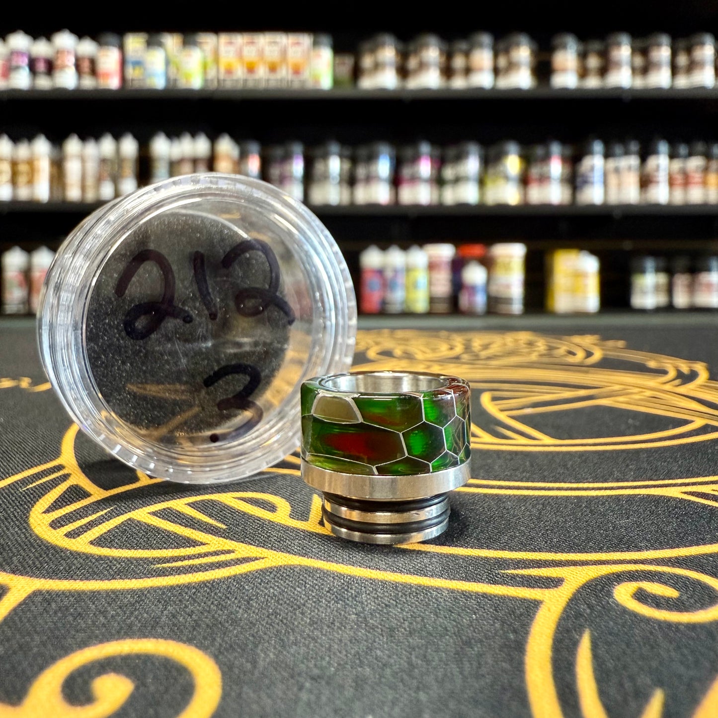 810 Resin Drip Tip -  Honeycomb with Stainless Steel