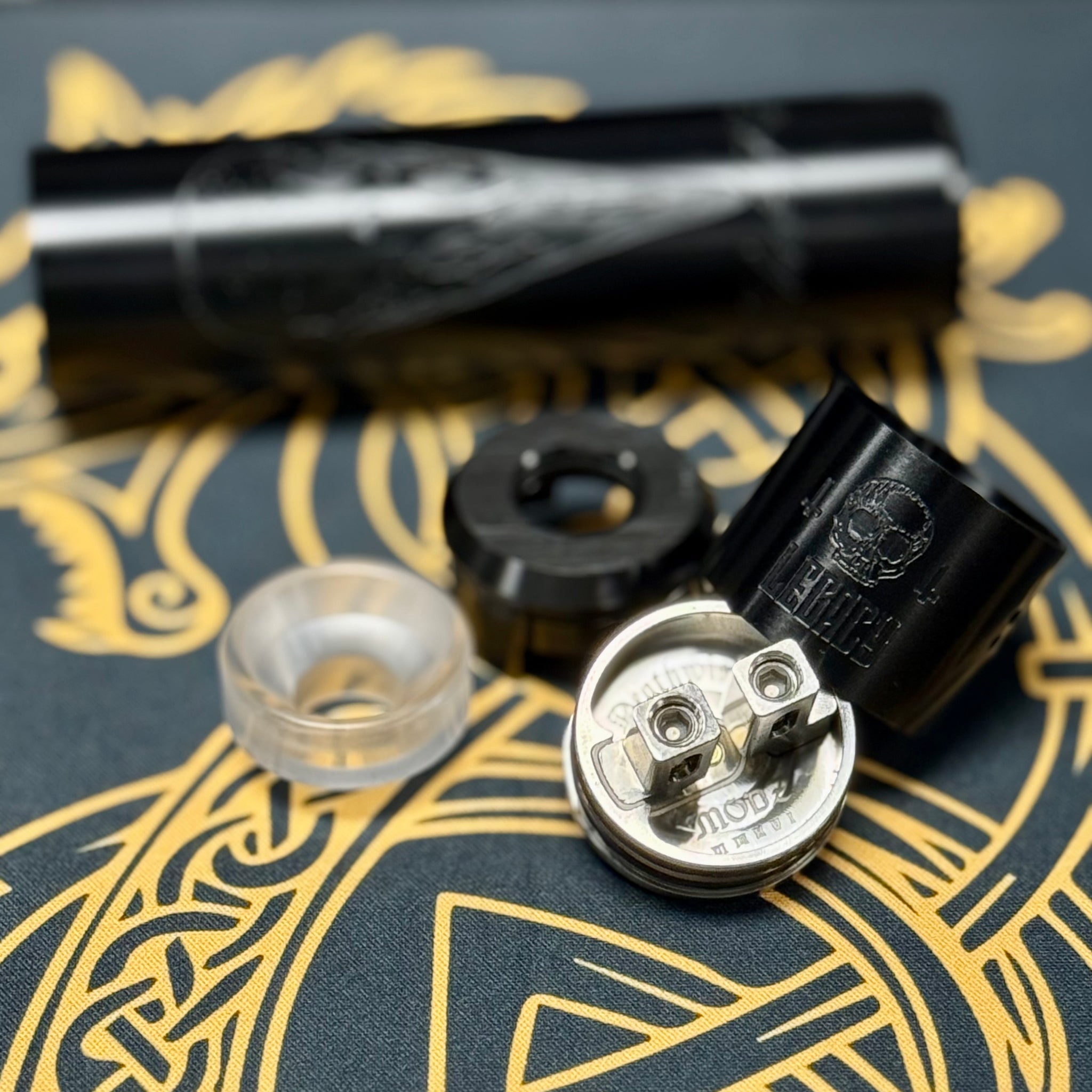 Deathwish Modz - Crossbones V4 Mech Kit w/ Unholy V3 RDA (LEGACY SERIE Hobby Delights Deathwish Modz - Crossbones V4 Mech Kit w/ Unholy V3 RDA (LEGACY SERIE Hobby Delights