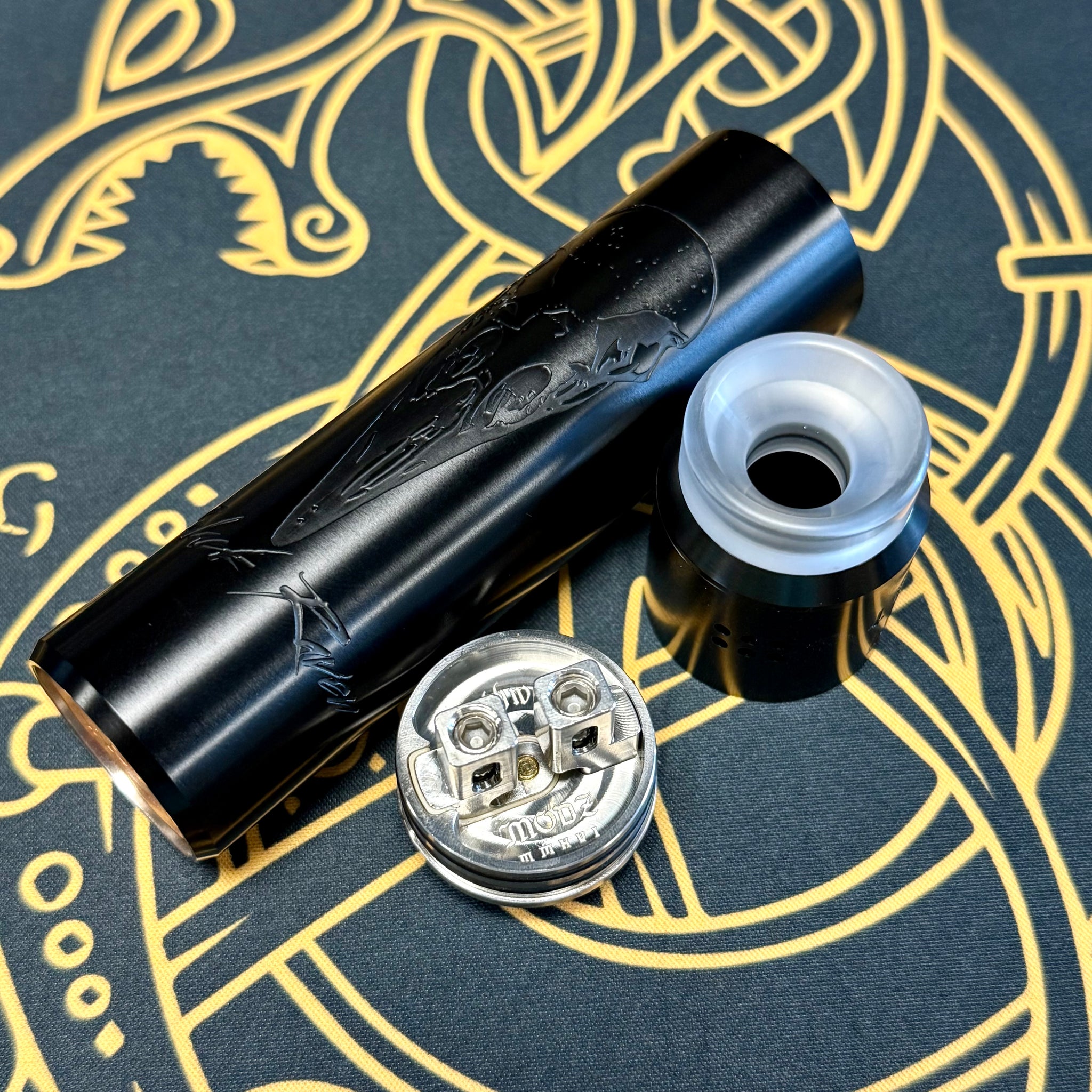 Deathwish Modz - Crossbones V4 Mech Kit w/ Unholy V3 RDA (LEGACY SERIE Hobby Delights Deathwish Modz - Crossbones V4 Mech Kit w/ Unholy V3 RDA (LEGACY SERIE Hobby Delights
