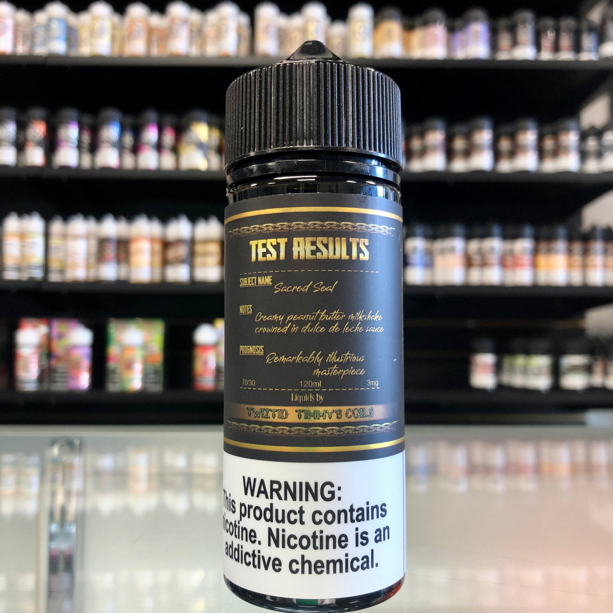 Sacred Seal (120ML) ~ Liquids by Twiztid Timmy's Coils (Test Results Elite)
