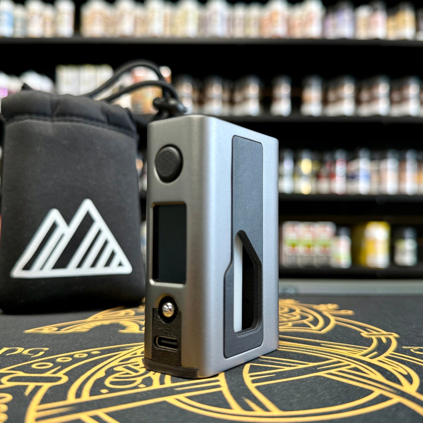Crevasse 18R (Aluminum) 18650 Squonk Mod - Snow Cap Mods Hobby Delights Crevasse 18R (Aluminum) 18650 Squonk Mod - Snow Cap Mods Hobby Delights