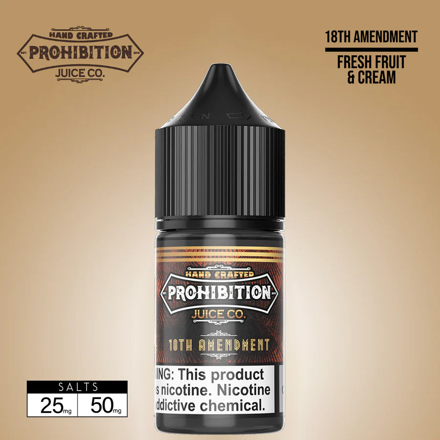 Prohibition - 18th Amendment Salt