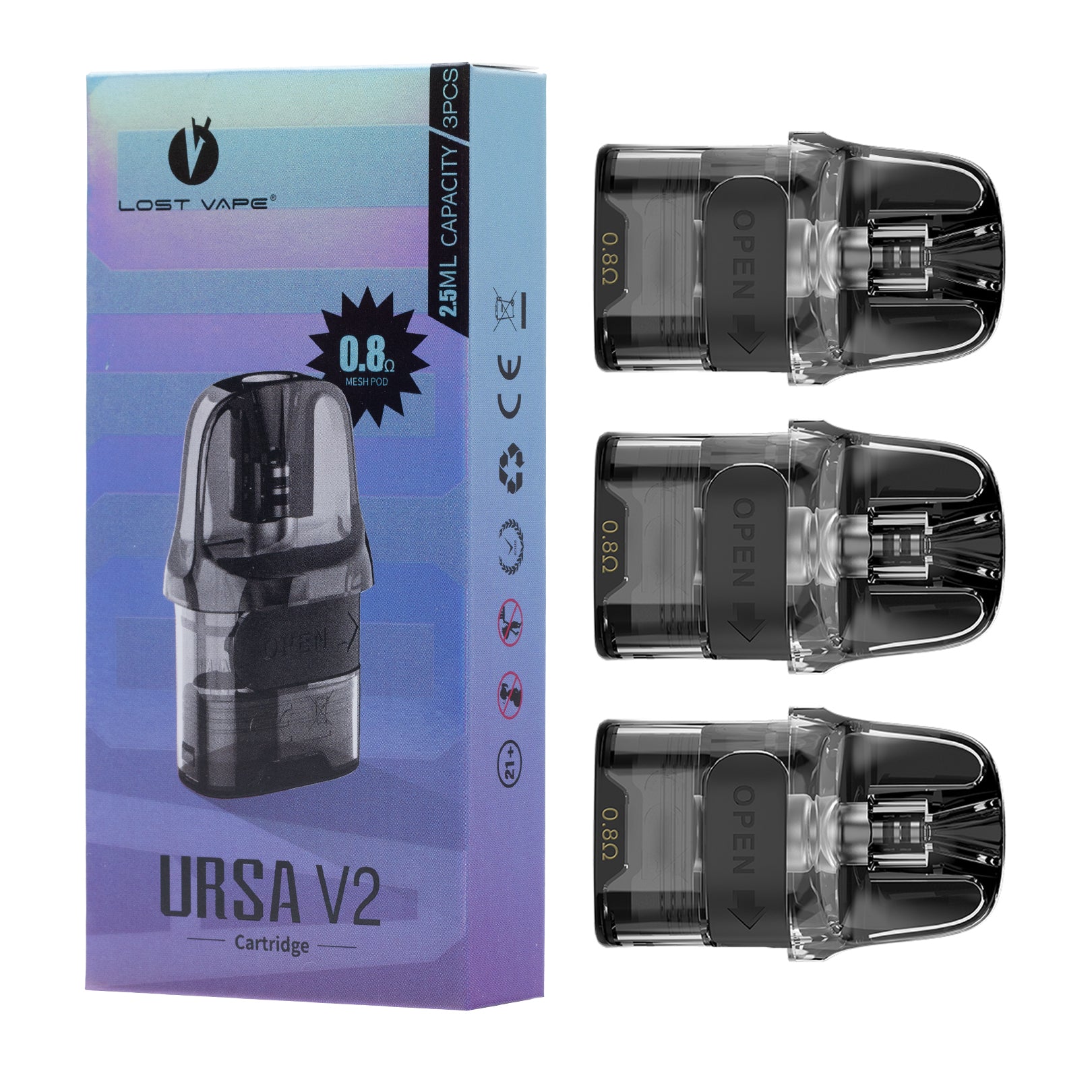 lost vape pods Lost Vape Ursa Replacement Pods 3pk – Hobby Delights