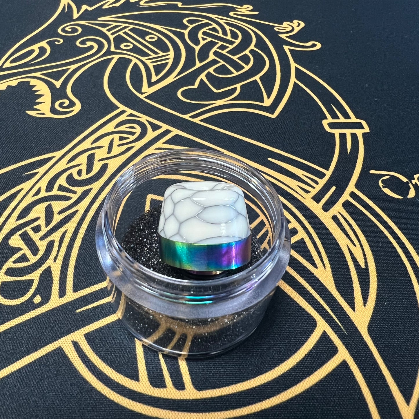 510 Snakeskin Resin (Rainbow) Drip Tip
