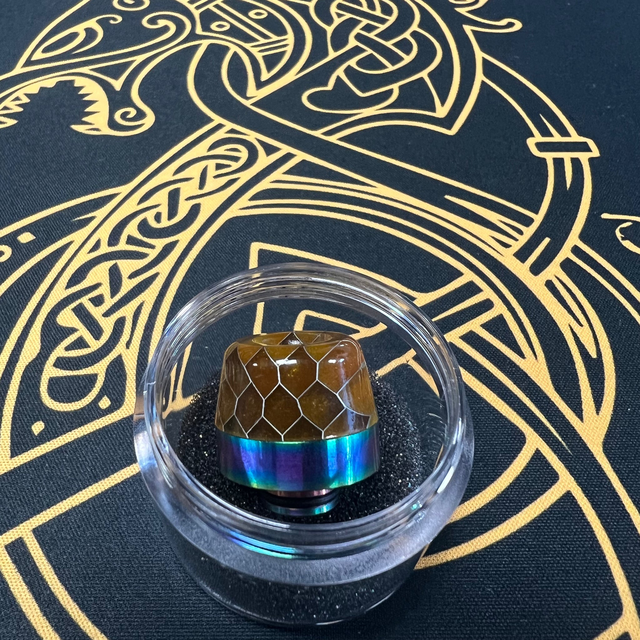 510 Snakeskin Resin (Rainbow) Drip Tip