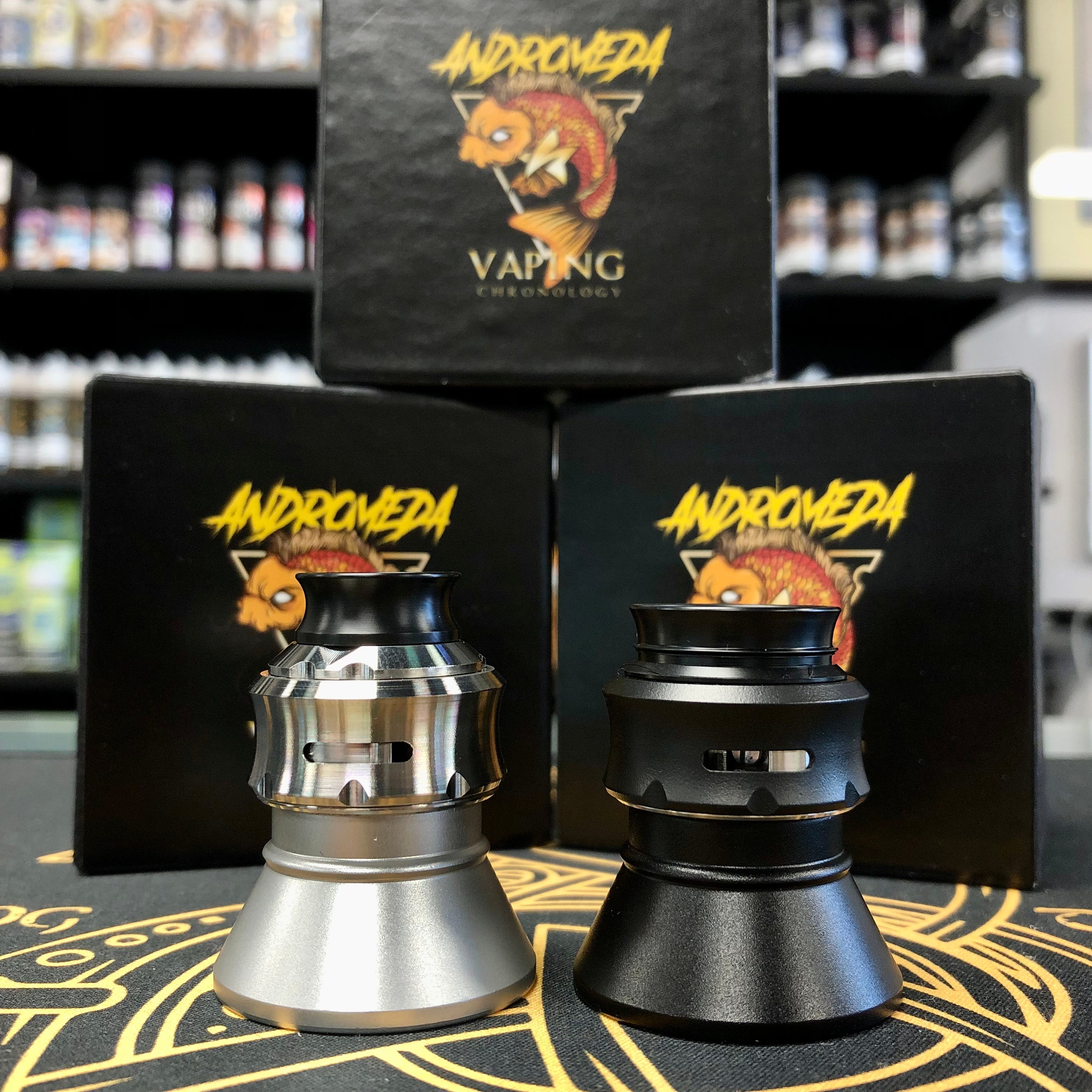 VC Andromeda Prime 黒 28mm RDA VAPE フィリピン可変式サイドエアフロー