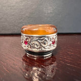 HATI/PILAK HARI Stones Silver Drip Tip by 2JNT Philippines