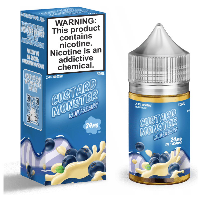 Custard Monster Salt - Blueberry