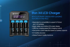 Efan x4 Charger 4-Bay Charger