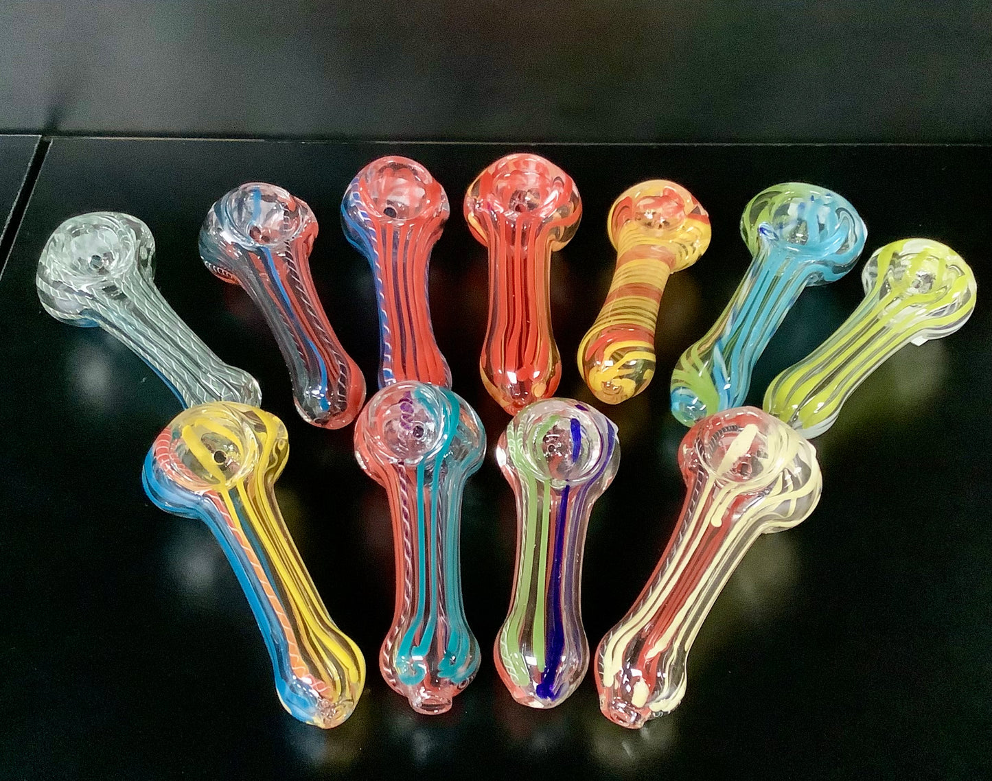 3" Assorted Glass Hand Pipe (Single)
