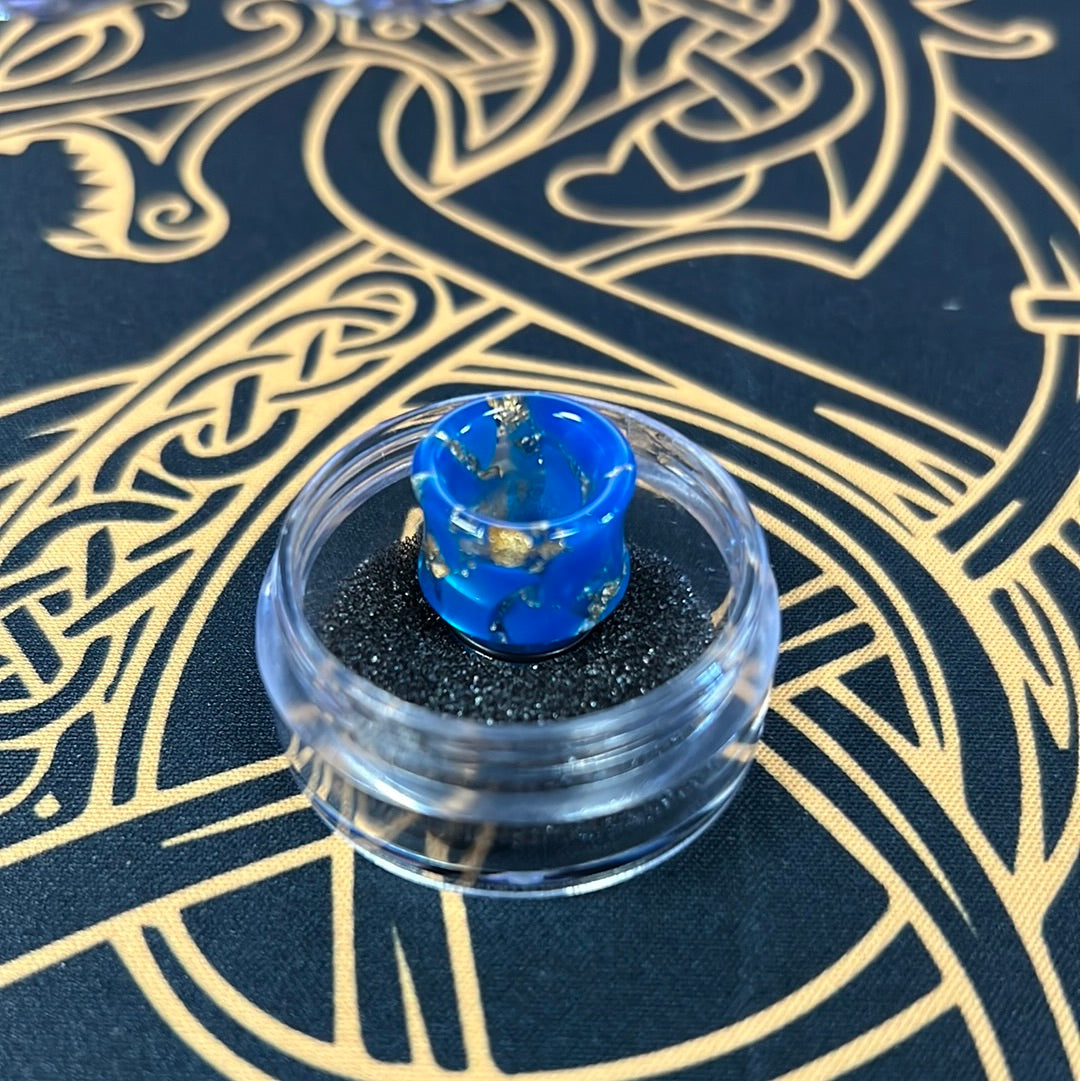 810 Resin Drip Tip - Gold Flake Hourglass