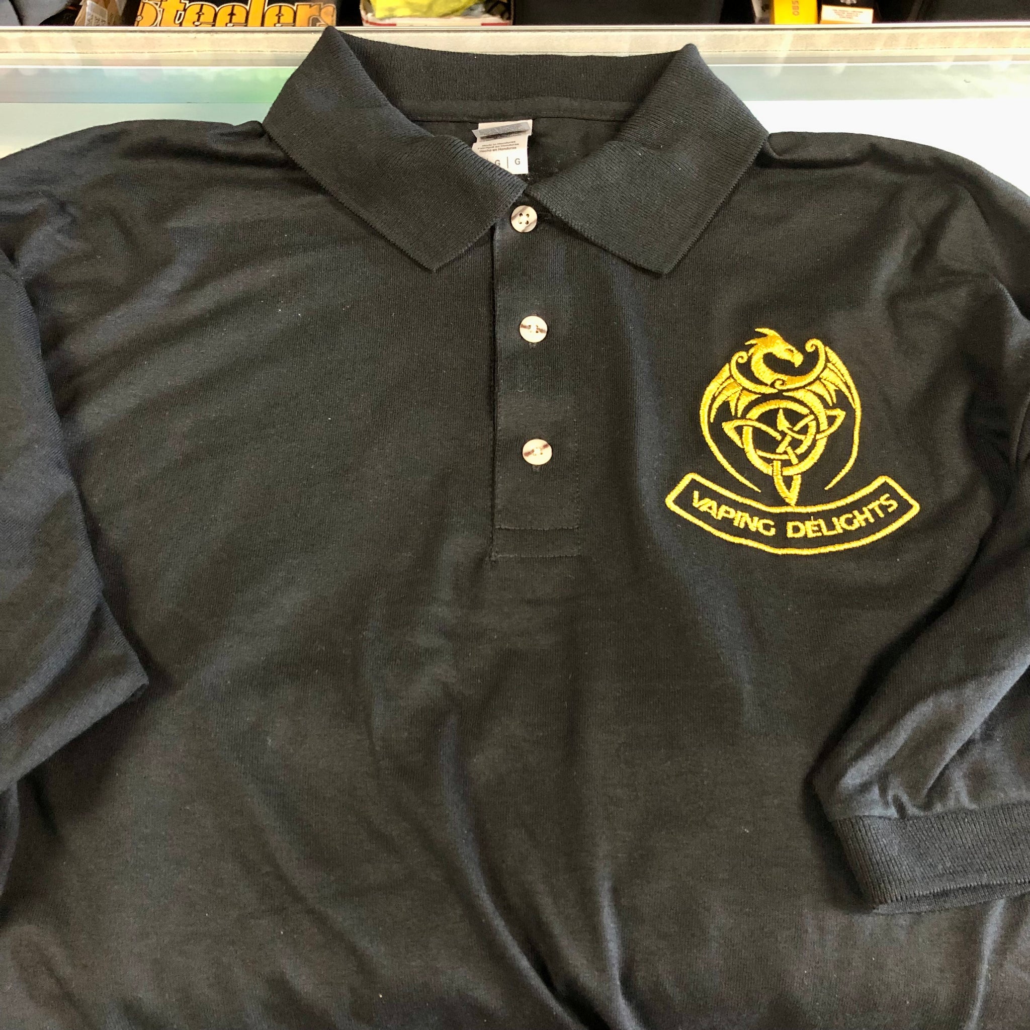 Vaping Delights Embroidered Polo Shirt