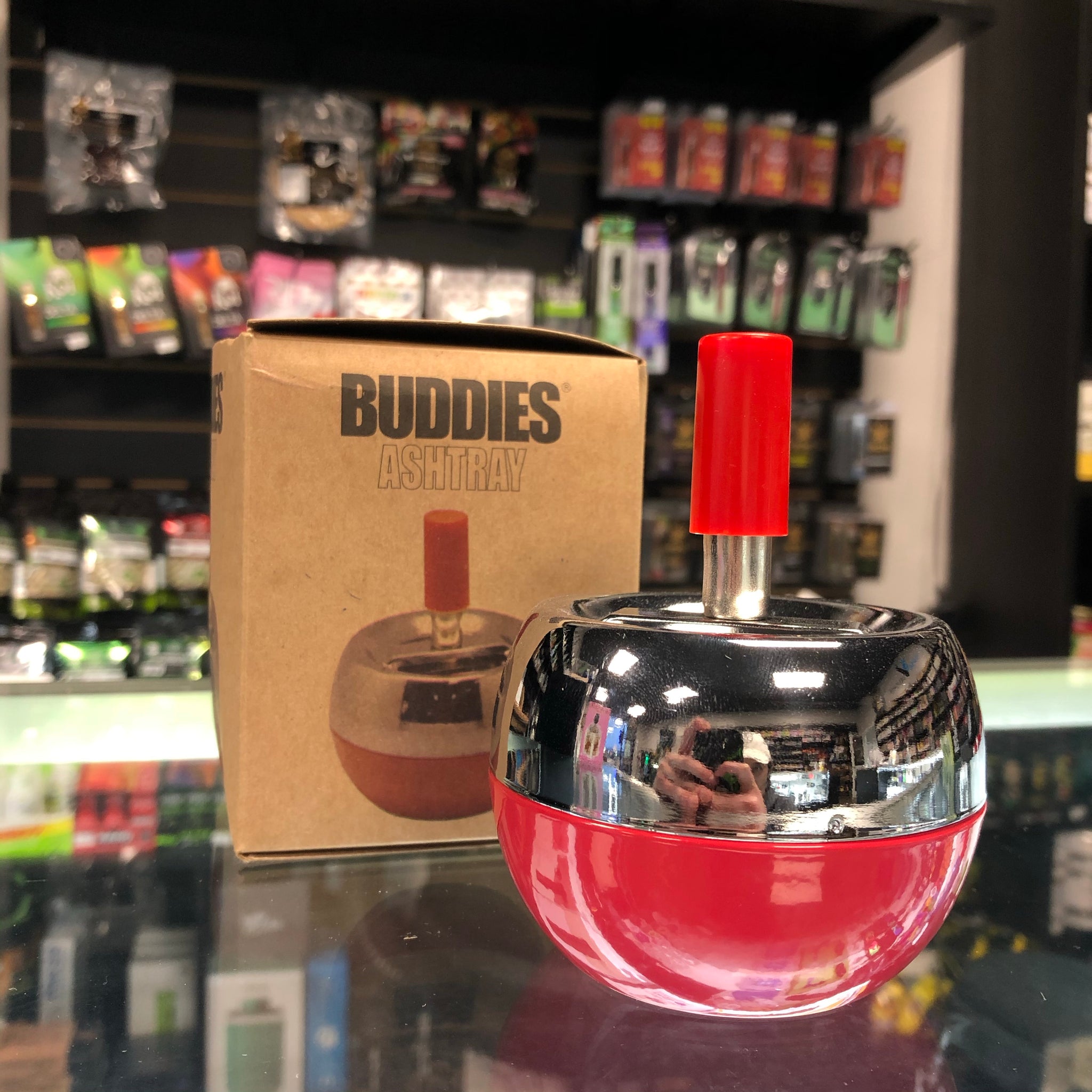Silver Spinner Buddies Ashtray