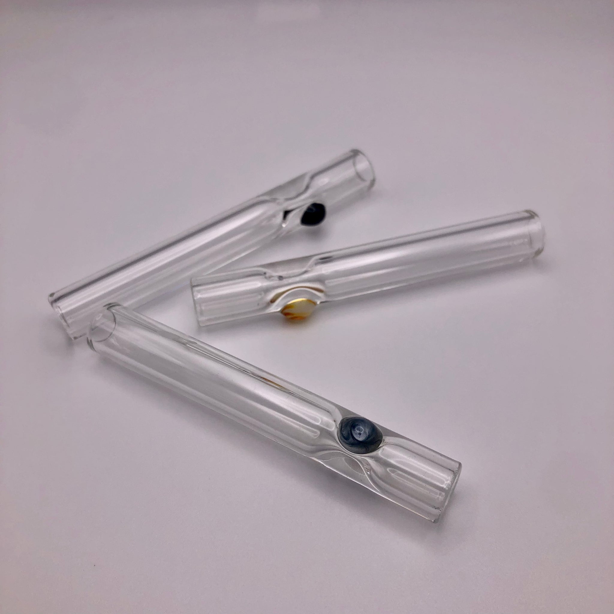 Onesies 3.5" Glass Chillum - Reading Glass Militia