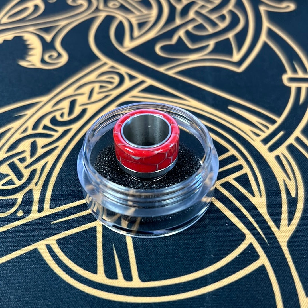 810 Resin Drip Tip -  Honeycomb with Stainless Steel