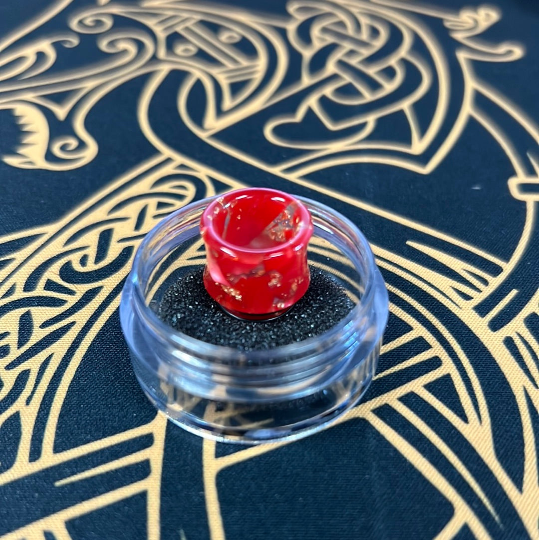810 Resin Drip Tip - Gold Flake Hourglass