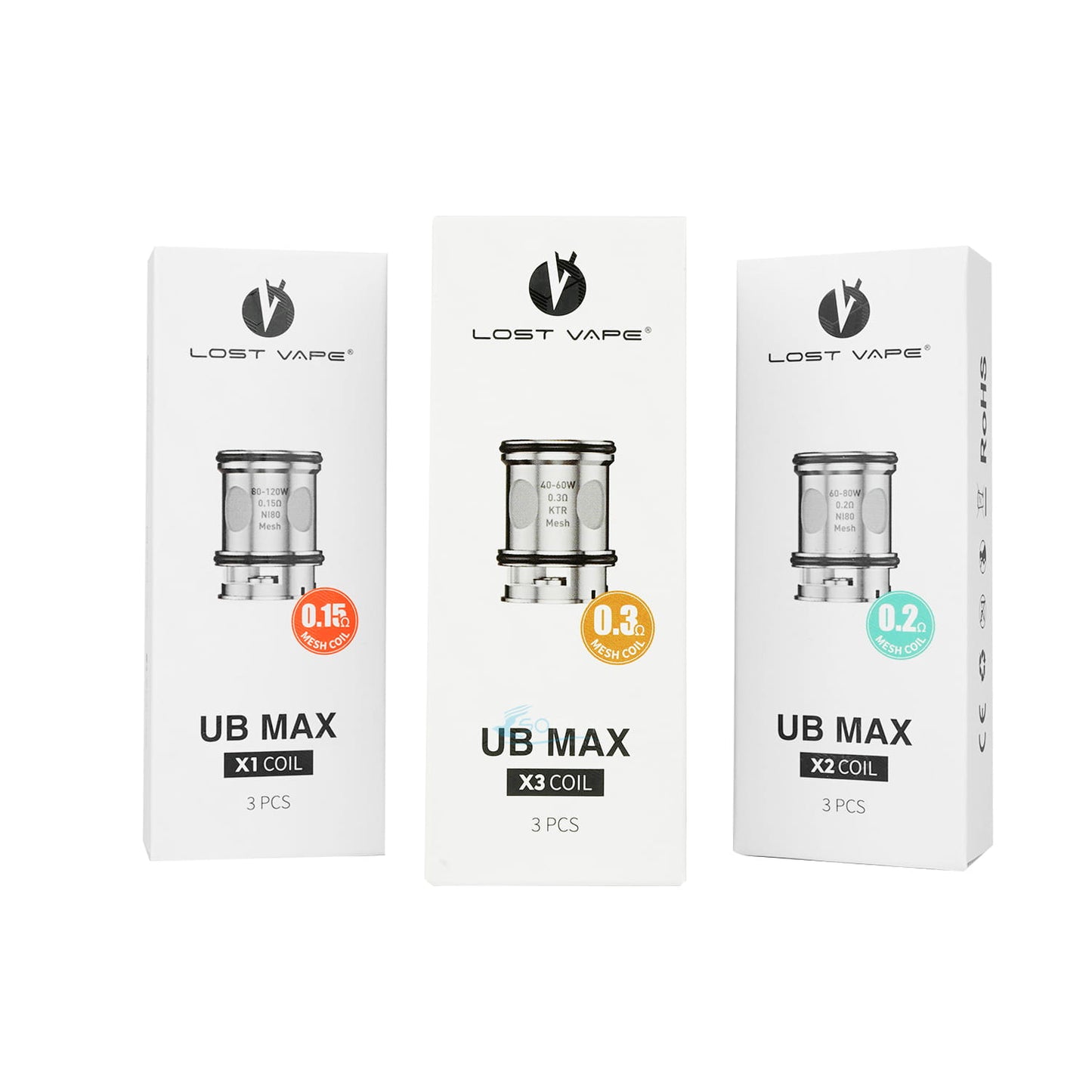Lost Vape UB MAX Replacement Coils 3pk – Hobby Delights